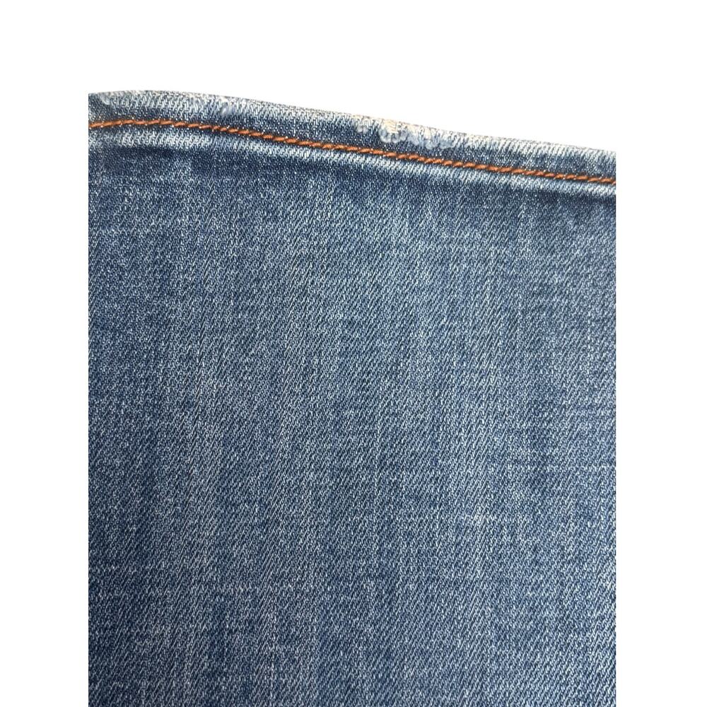 Driftwood Embroidered Floral Marilyn Jeans Size 27 Blue Mid Rise Straight Leg - Picture 7 of 11